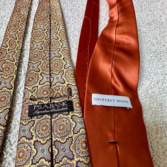 5 Assorted Neckties Croft Barrow Van Heusen Jos A Bank Etc - Picture 5 of 8